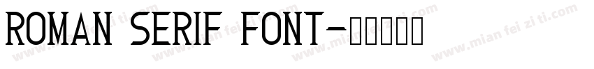 Roman serif font字体转换